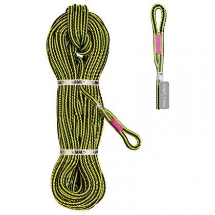 Арбористична мотузка Beal Ginkgo 12mm + 1x šit. oko 60m чорний/жовтий