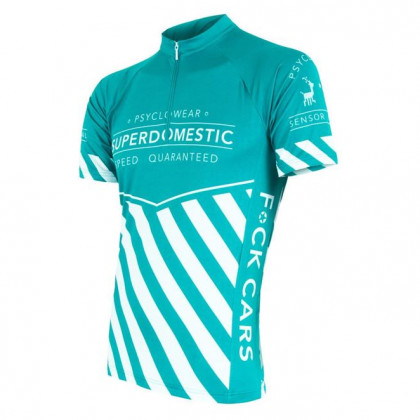Pánský cyklistický dres Sensor Superdomestic světle modrá mint