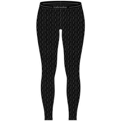 Жіноча функціональна нижня білизна Icebreaker W Mer 260 Vertex Leggings On-Piste чорний/білий Black/Snow/J