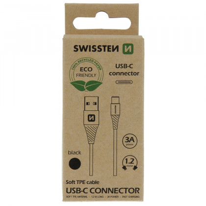 Кабель для зарядки і передачі даних Swissten USB/USB-C
