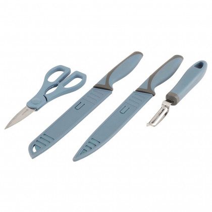 Набір ножів Outwell Chena Knife Set Peeler Scissor синій/сірий