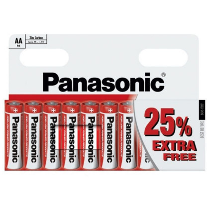 Акумулятор Panasonic Zinc D AA/10 білий/червоний