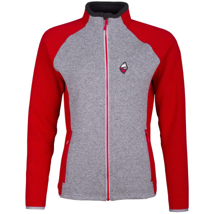 Dámský svetr High Point Skywool 4.0 Lady Sweater červená/šedá red/grey