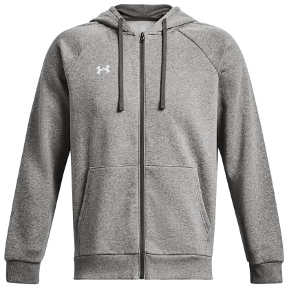 Чоловіча толстовка Under Armour Rival Fleece FZ Hoodie сірий Castlerock Light Heather / / White