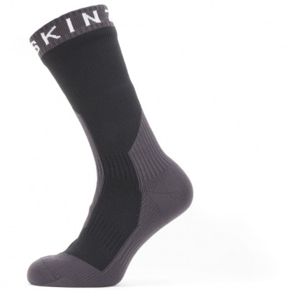Непромокаючі шкарпетки SealSkinz Stanfield чорний/сірий