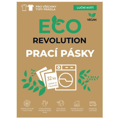 Засіб для прання EcoRevolution Смужки для прання лугова квітка 32шт