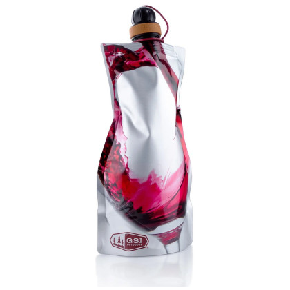 Пляшка для  вина GSI Outdoors Soft Sided Wine Carafe 750 ml червоний