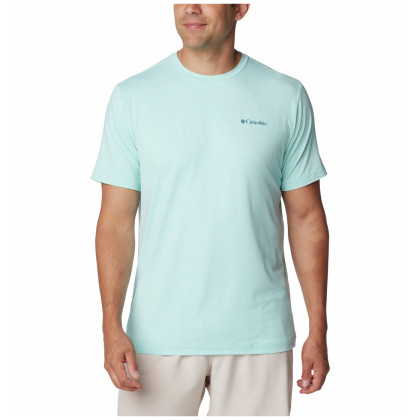 Чоловіча футболка Columbia Kwick Hike™ Back Graphic SS Tee блакитний