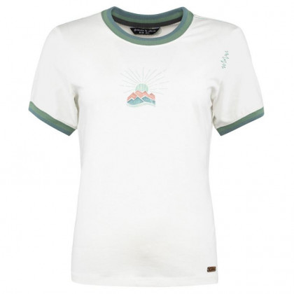 Жіноча функціональна футболка Chillaz Retro Mountain білий/зелений