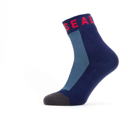 Непромокаючі шкарпетки SealSkinz Mautby синій/червоний