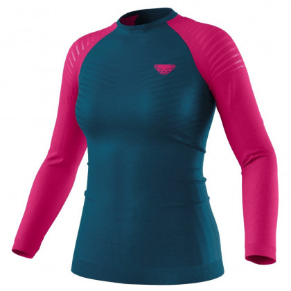 Жіноча функціональна футболка Dynafit Tour Light Merino W L/S Tee синій/рожевий