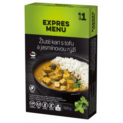 Готова їжа Expres menu Жовте каррі з тофу та жасминовим рисом 500г