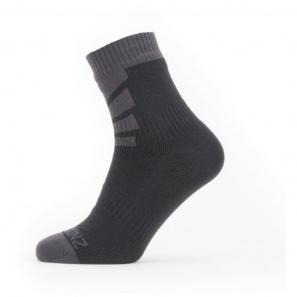 Nepromokavé ponožky Sealskinz WP Warm Weather Ankle černá/šedá Black/Grey