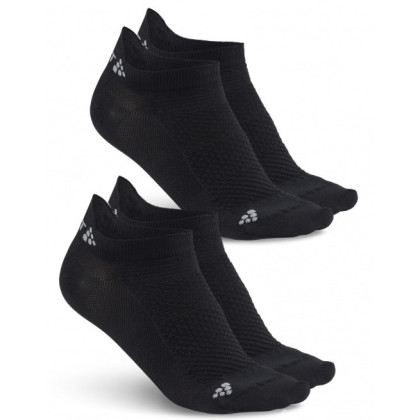 Ponožky Craft Shaftless 2-Pack černá black