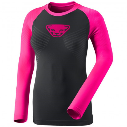 Жіноча функціональна футболка Dynafit Speed Dryarn W L/S Tee чорний/рожевий