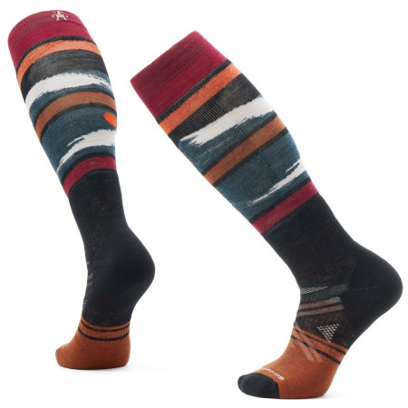 Гірськолижні шкарпетки Smartwool Ski Full Cushion Midnight Ski Pattern OTC чорний/червоний Black