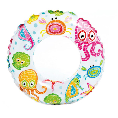 Круг Intex Lively Print Swim Ring 59241NP рожевий/зелений PinkOctopAndFriends