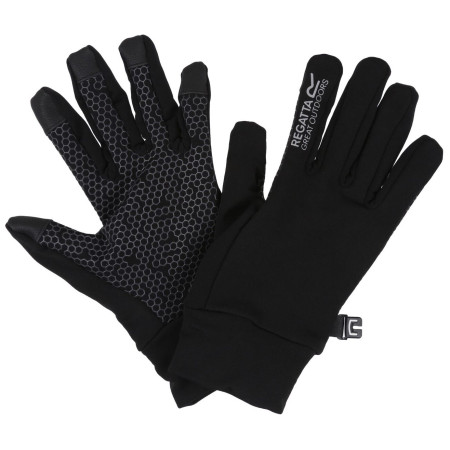 Дитячі рукавички Regatta Grippy Gloves II чорний/сірий Black/Dark Grey