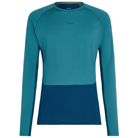 Чоловіча функціональна футболка Icebreaker Men Merino 200 ZoneKnit LS Crewe синій/блакитний Atlant/Topaz/Cb