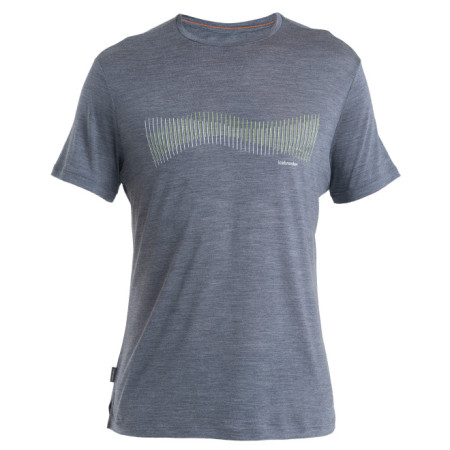 Чоловіча функціональна футболка Icebreaker Men Merino 125 Cool-Lite™ Sphere III SS Tee Terrain Lines сірий Graphite Heather