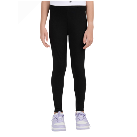 Дитячі легінси 4F Tights Cas F318 Deep Black чорний Deep Black