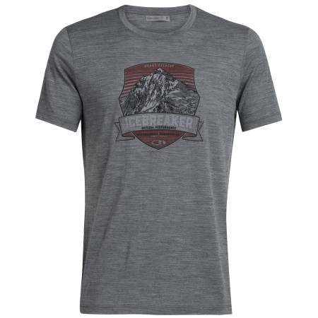 Pánské triko Icebreaker Mens Tech Lite SS Crewe Everest Crest šedá Gritstone HTHR
