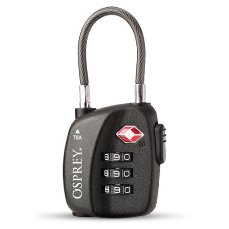 Замок Osprey Tsa 3 Dial Cable Lock чорний