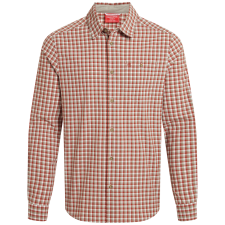 Сорочка Craghoppers NosiLife Nuoro Check Long Sleeved Shirt помаранчевий RedBeachChk