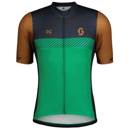 Чоловіча велофутболка Scott Jersey M's RC Team SS зелений/коричневий bread brown/amazon green