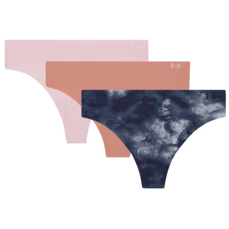 Жіноча нижня білизна Under Armour UA Pure Stretch No Snow Thong - Novelity 3PK сірий Gray