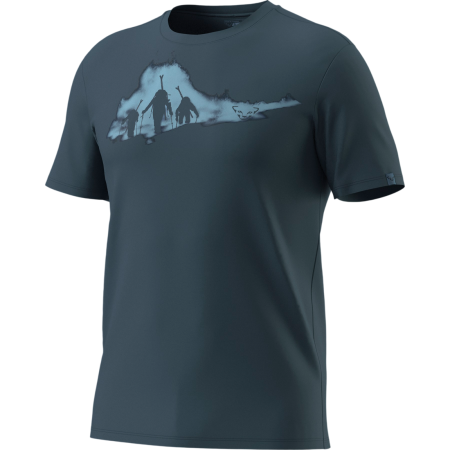 Чоловіча футболка Dynafit Graphic Co T-Shirt M темно-синій 0721 - cinder/ASCENT
