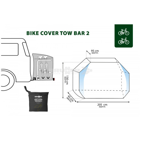 Водонепроникний чохол Brunner Bike Cover Tow Bar 1/2