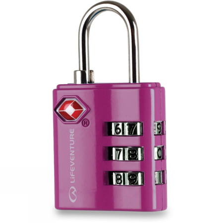 Zámek Lifeventure TSA Combi Lock růžová Pink