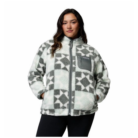 Жіноча толстовка Columbia West Bend™ Print Full Zip Ii білий/сірий Tea Light, Cozy Quilt