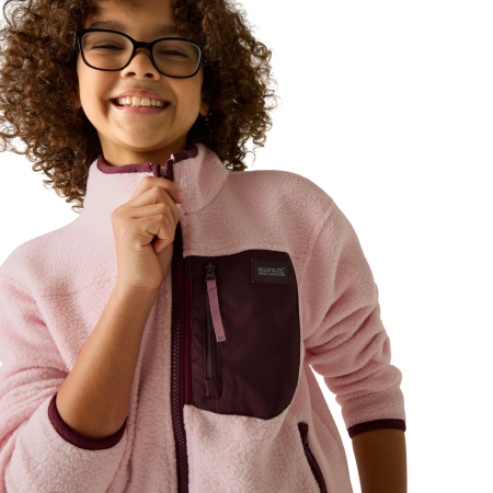 Дитяча функціональна толстовка Regatta Junior Frankie Warm Fleece Pink Haze/Fig
