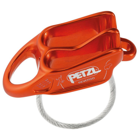 Víceúčelová jistící brzda Petzl Reverso oranžová red