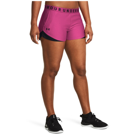 Жіночі шорти Under Armour Play Up Shorts 3.0 рожевий/чорний AstroPink/Black/Black