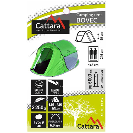 Саморозкладний намет Cattara Bovec 2