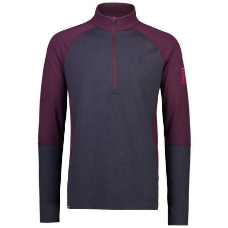 Чоловіча функціональна футболка Mons Royale Olympus Half Zip фіолетовий