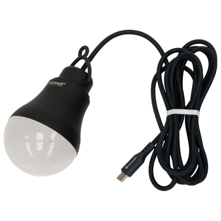 Ліхтар Outwell Epsilon Bulb чорний Black & Grey