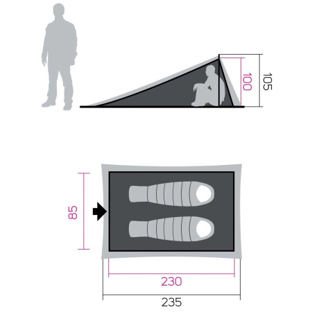Туристичний намет Hannah Mesh Tent 1