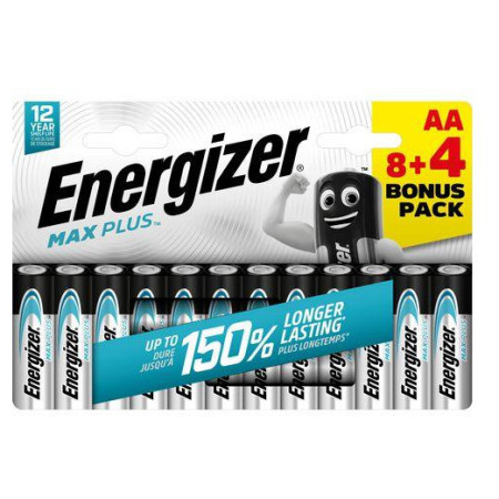 Акумулятор Energizer Max Plus AA/12 8+4 срібний