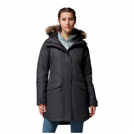 Жіноча зимова куртка Columbia Suttle Mountain™ Long Insulated Jacket чорний Black