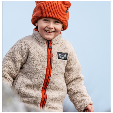 Дитяча толстовка Didriksons Gibbs Kids Fullzip 2 Beach Beige/Rust