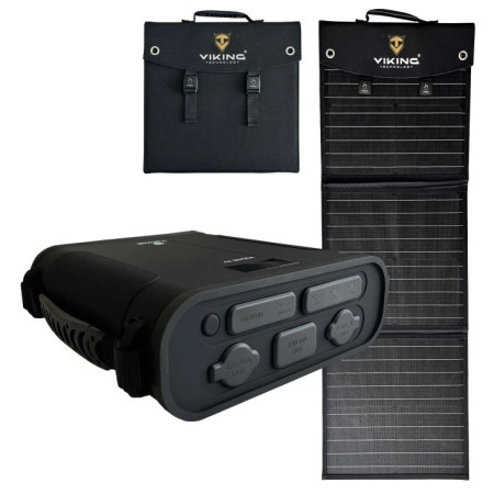 Набір Viking Technology Повербанк Viking VIDAR IV і сонячна панель Viking L60 PD