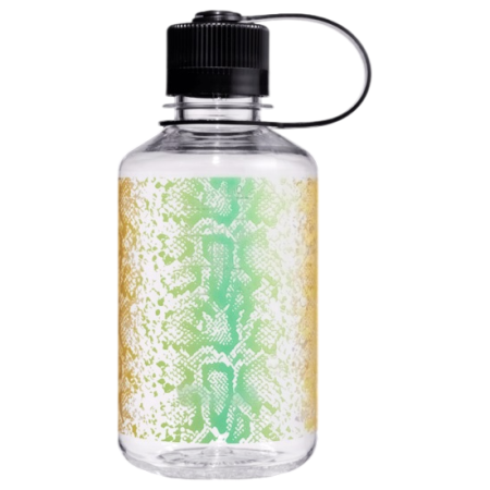 Пляшка Nalgene Narrow Mouth Animal Print 500 ml зелений/жовтий Clear Rainbow Snake