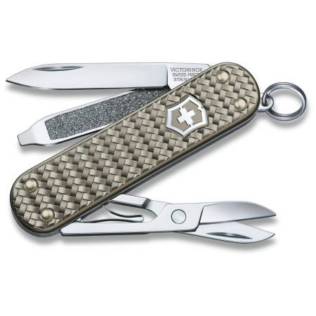 Складаний ніж Victorinox Classic Precious Alox сірий