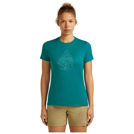 Жіноча футболка Icebreaker Women Merino 150 Tech Lite SS Tee Hike Path