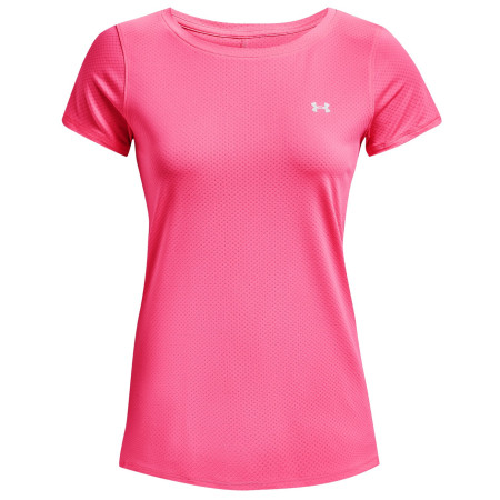 Жіноча функціональна футболка Under Armour HG Armour SS рожевий/бордовий Pink Punk/Metallic Silver