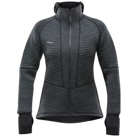 Жіноча функціональна толстовка Devold Tinden Spacer Merino Jkt Wmn сірий/чорний